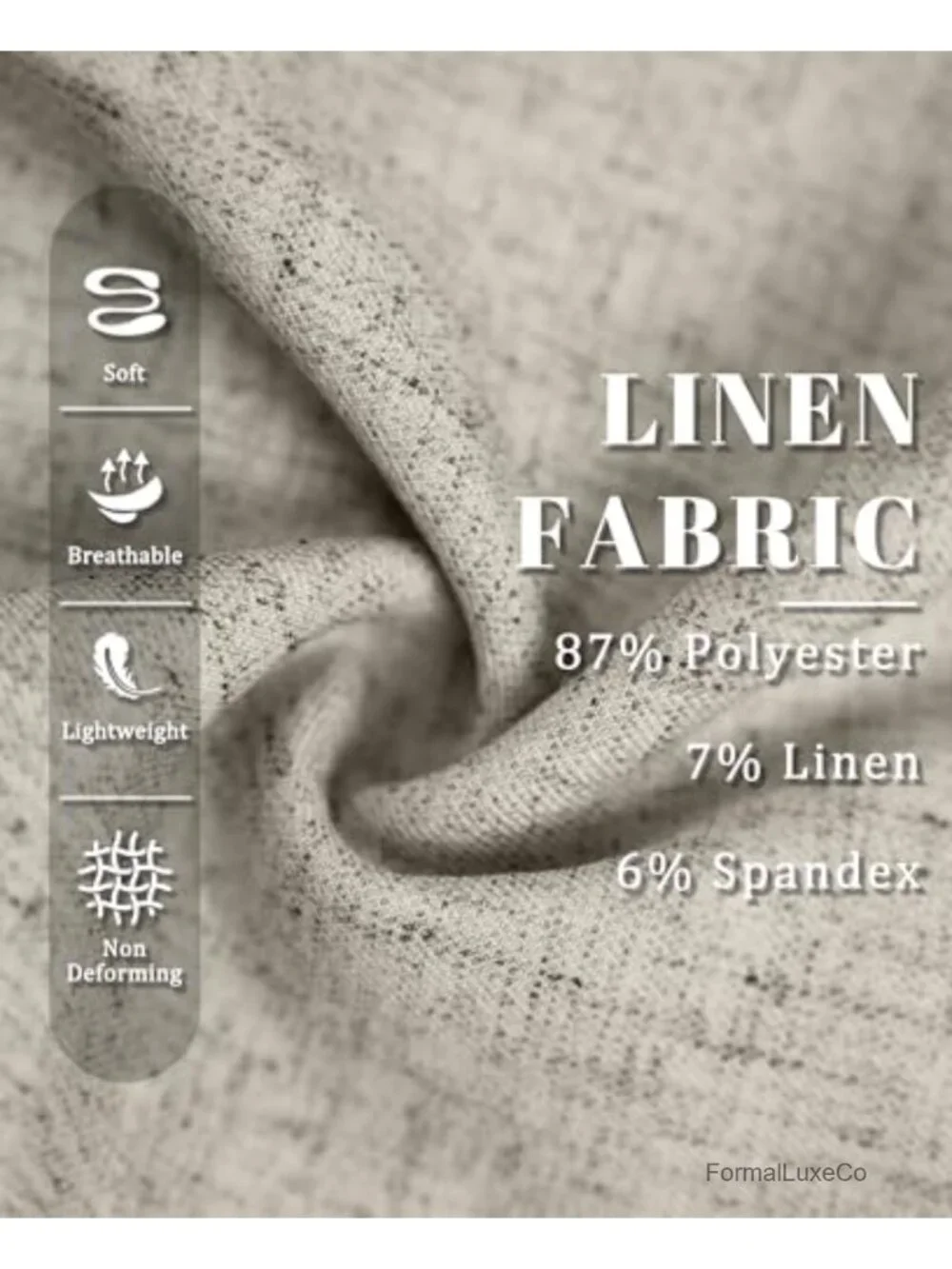 Mens Linen Casual Dress Pants Baggy Pleated Old Money Wide Leg Slacks Relaxed